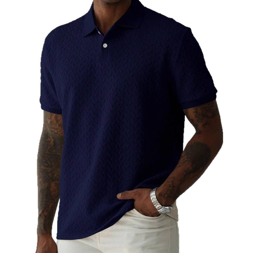 Struktureret poloshirt