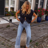 Laryssa | Chic lagerstrikket vest