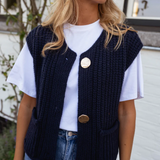 Laryssa | Chic lagerstrikket vest