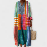 Lorena - elegant kjole med geometrisk design
