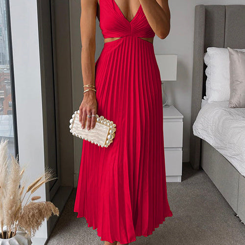 Elegant plisseret maxikjol