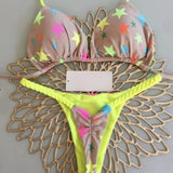 Wild Bikini: Strandtøjssæt med print