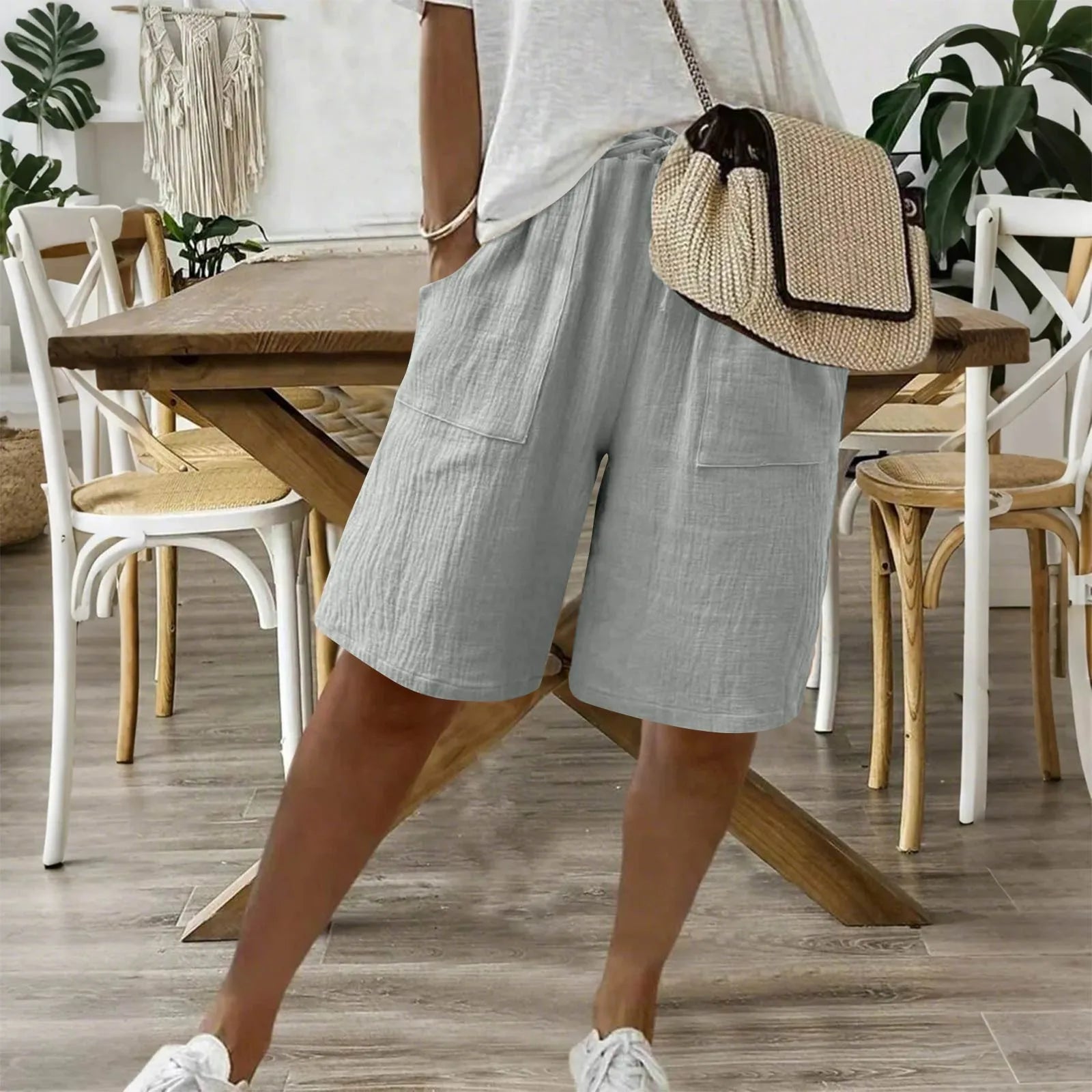 Linned og bomulds shorts til den perfekte sommerkomfort