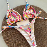 Wild Bikini: Strandtøjssæt med print