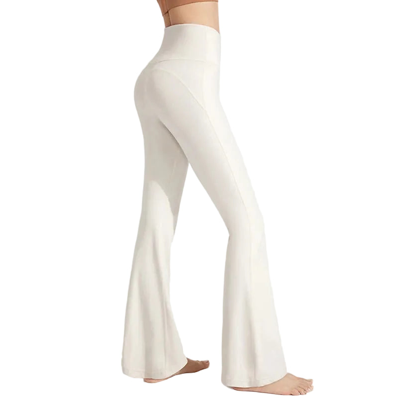 Fitnessbukser: Bell Bottoms, der fremhæver den kvindelige krop