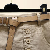 Elegante shorts med bælte