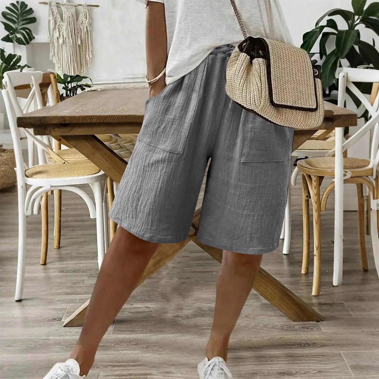 Linned og bomulds shorts til den perfekte sommerkomfort