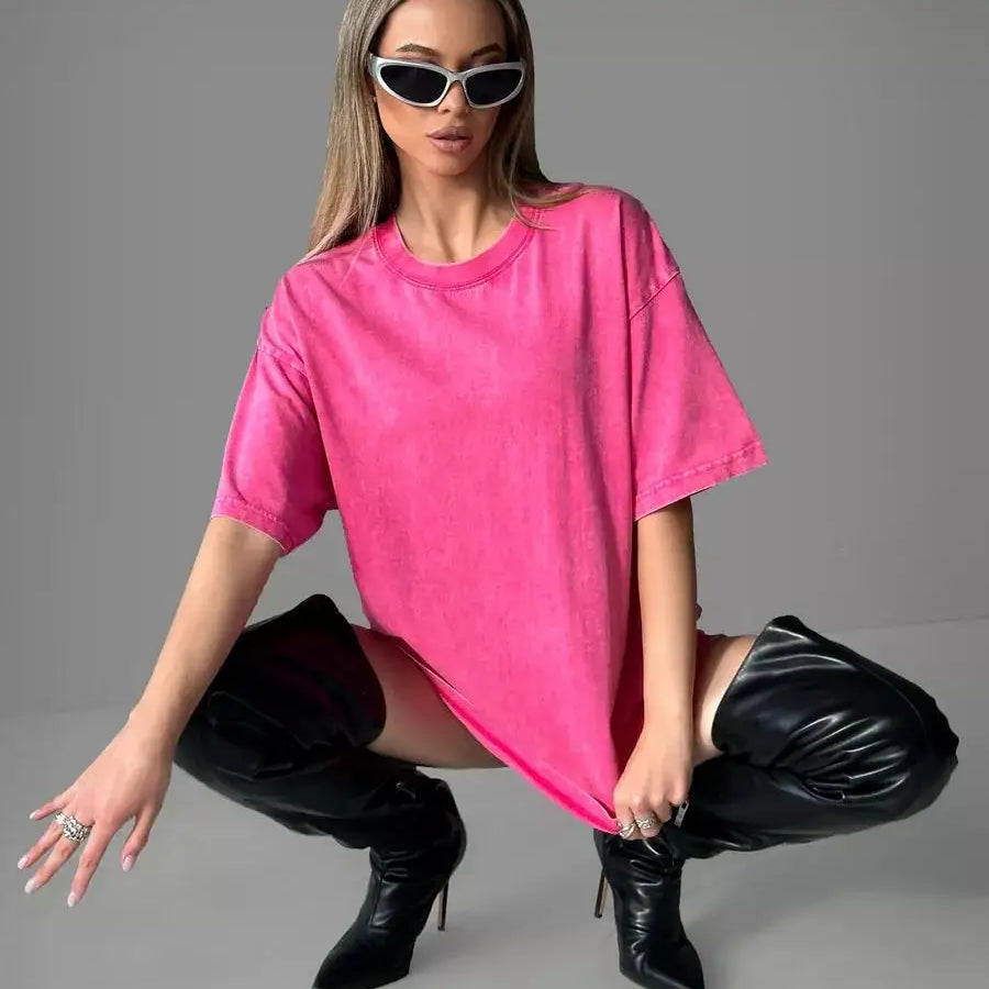 Oversized sommer-T-shirt til fritid