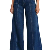 Wide Leg Jeans til kvinder i dyb blå – Stil og komfort