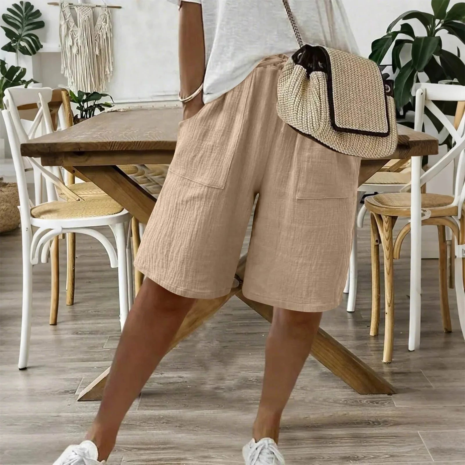 Linned og bomulds shorts til den perfekte sommerkomfort