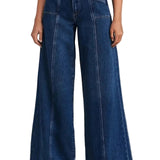 Wide Leg Jeans til kvinder i dyb blå – Stil og komfort