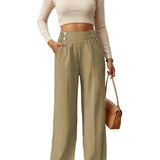 Elegante bukser med bred benvidde til daglig komfort