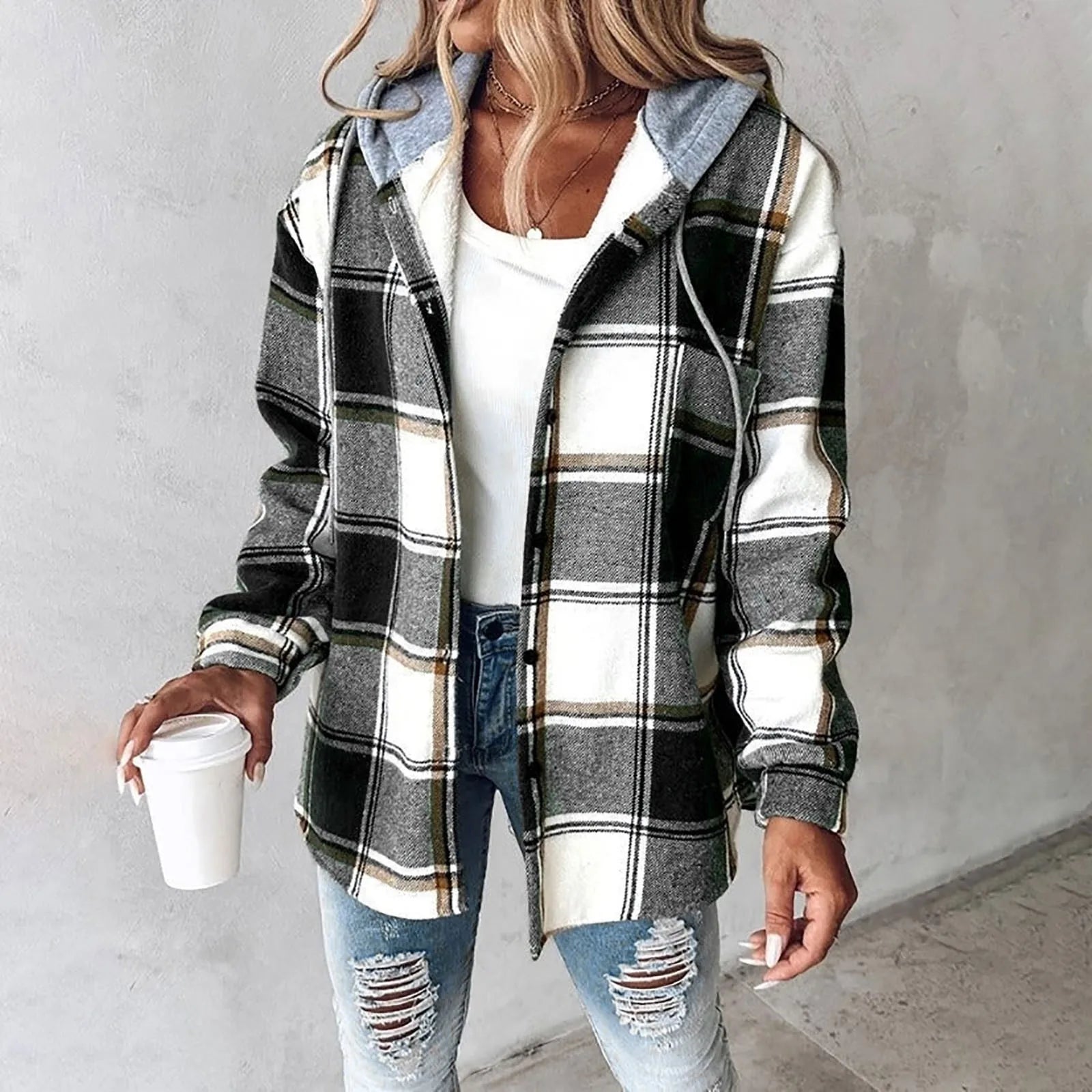 Bella - Jakke med Vatteret Design