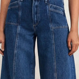 Wide Leg Jeans til kvinder i dyb blå – Stil og komfort