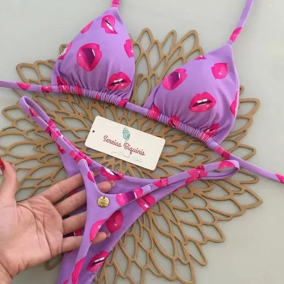 Wild Bikini: Strandtøjssæt med print
