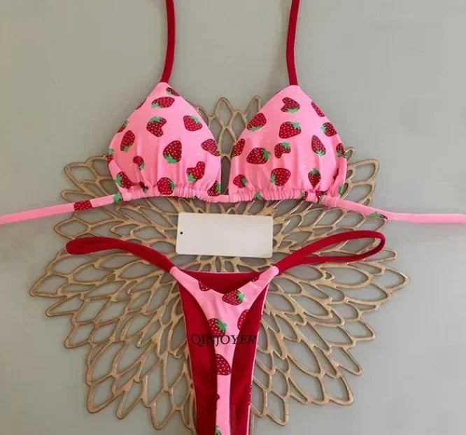Wild Bikini: Strandtøjssæt med print