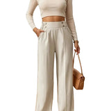 Elegante bukser med bred benvidde til daglig komfort