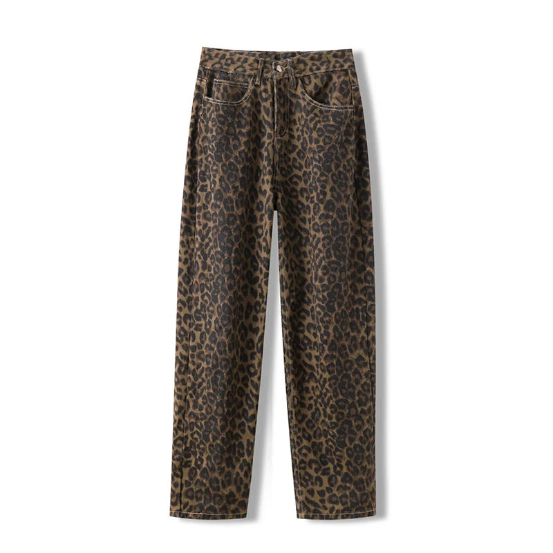 Retro leopardjeans