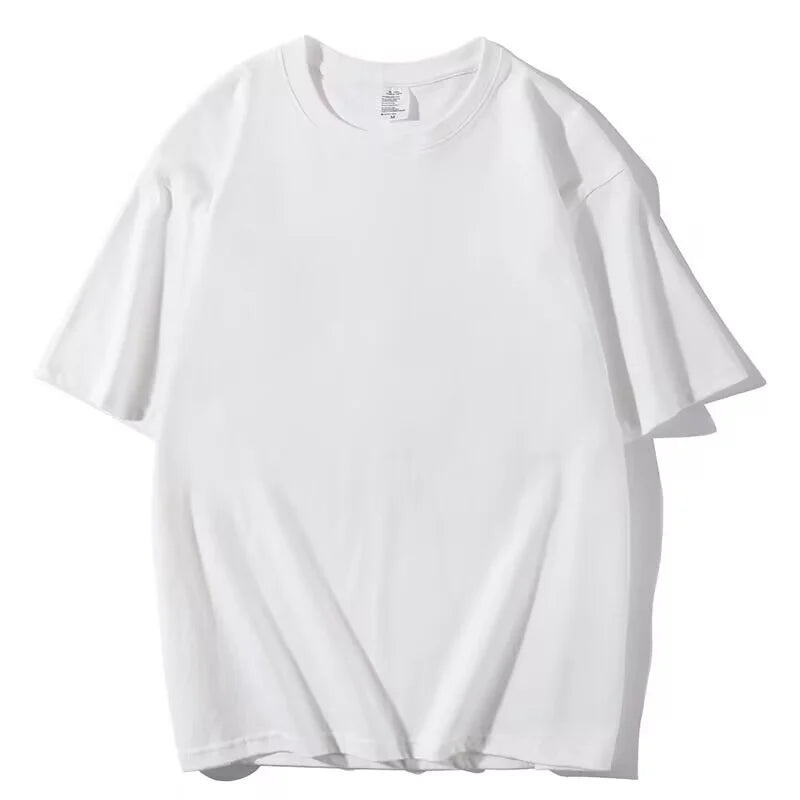 Basic åndbar sommer-T-shirt 100 % bomuld