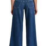 Wide Leg Jeans til kvinder i dyb blå – Stil og komfort