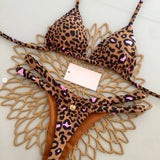 Wild Bikini: Strandtøjssæt med print