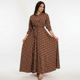 Casual dametøj: Vinterkjole med print