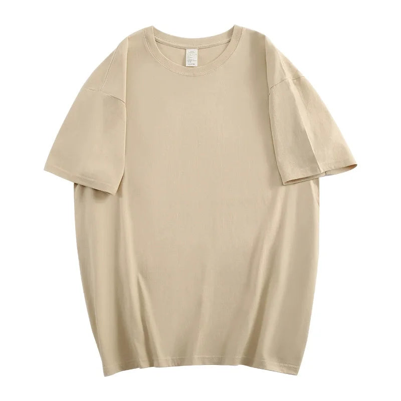 Basic åndbar sommer-T-shirt 100 % bomuld