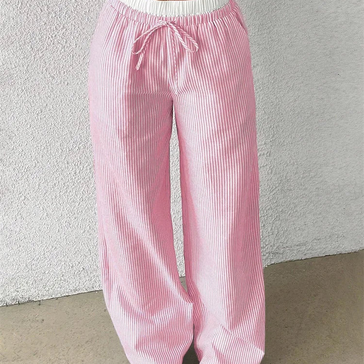 Stribede streetwear-bukser