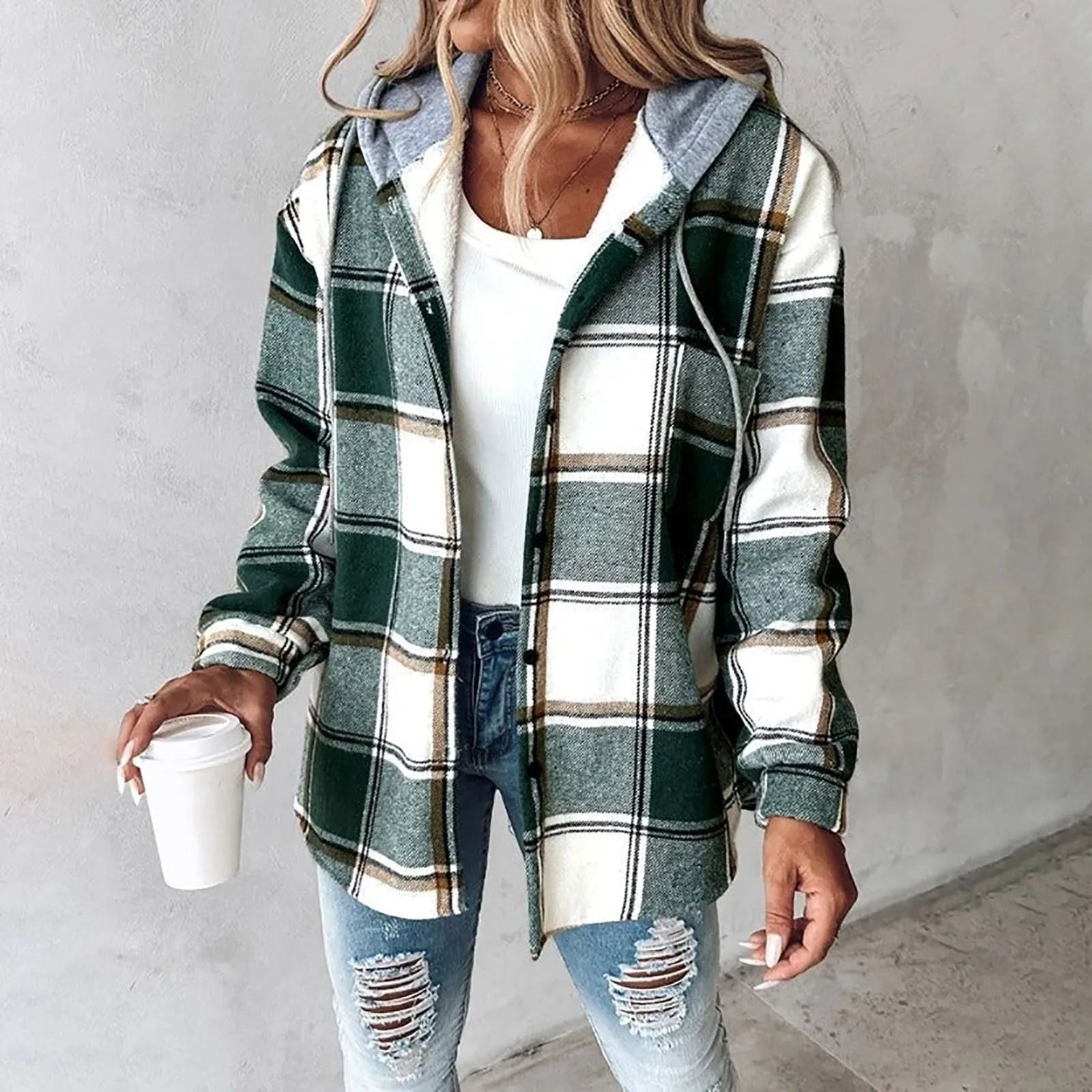 Bella - Jakke med Vatteret Design
