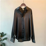 Pia - Satinskjorte til kvinder