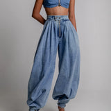 Jeans Balloon Casual Kvinde