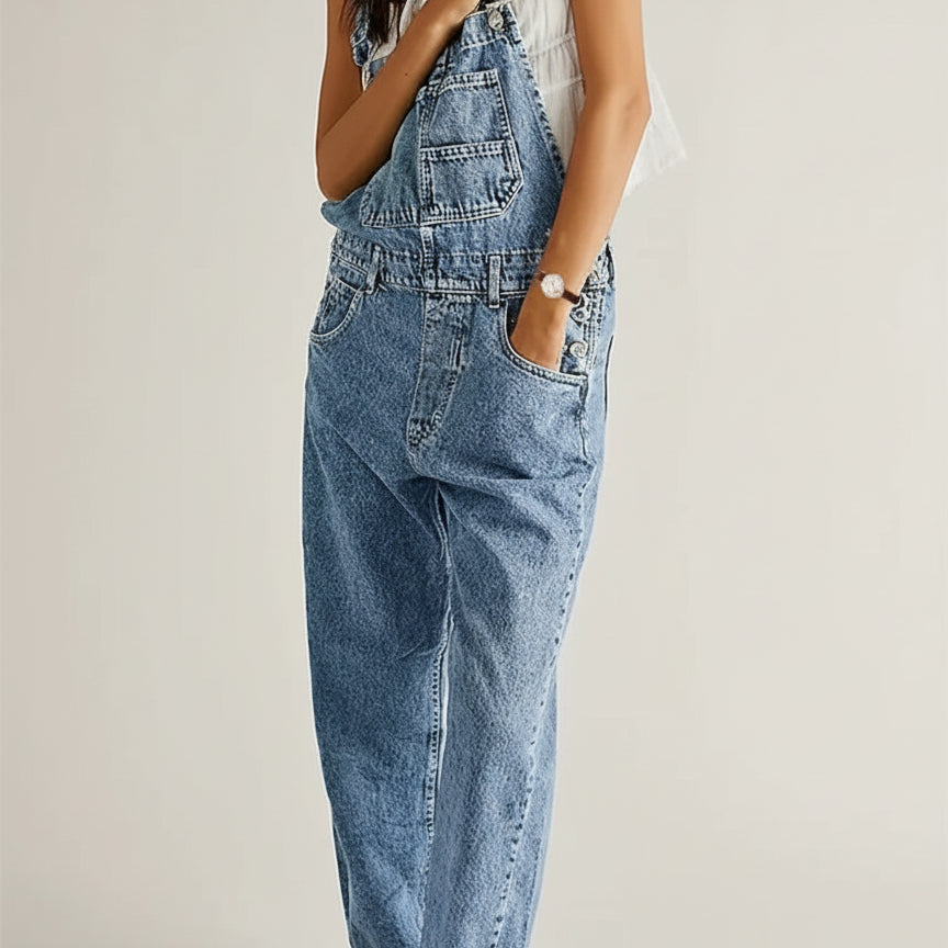 Vintage-overalls til kvinder, bred stil