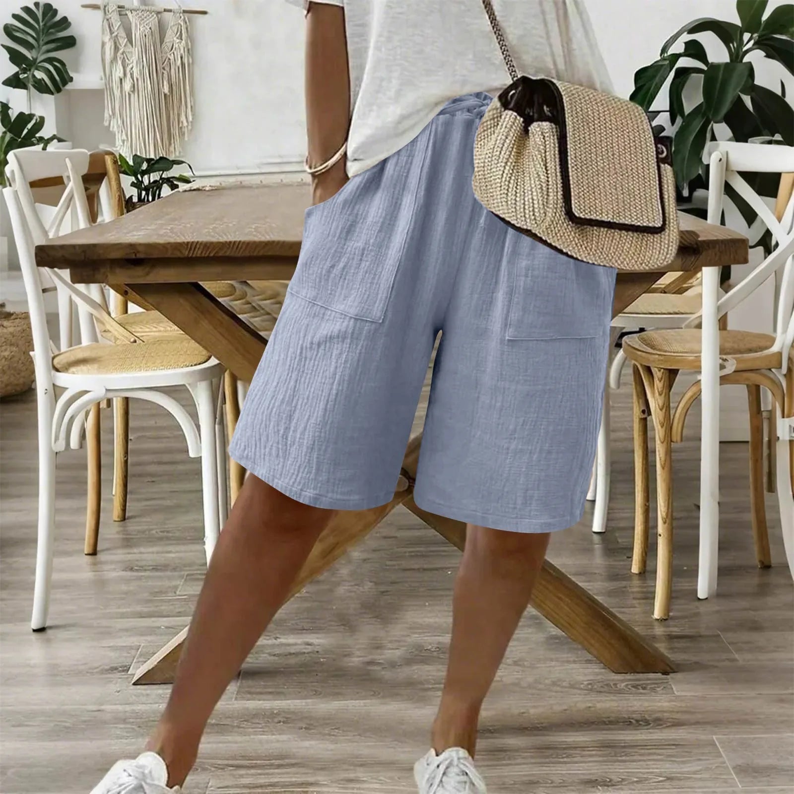 Linned og bomulds shorts til den perfekte sommerkomfort