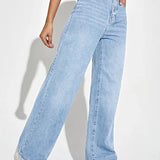 Elegance Wide Denim Bukser