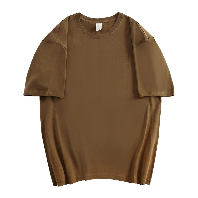 Basic åndbar sommer-T-shirt 100 % bomuld