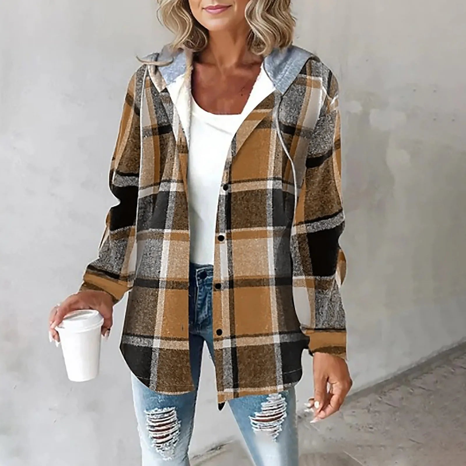 Bella - Jakke med Vatteret Design
