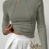 Lily | Tætsiddende langærmet shirt