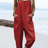 Luftig vintage-jumpsuit med vidde i benene