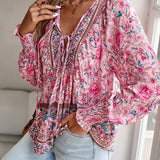 Sommerblomst Hud bluse