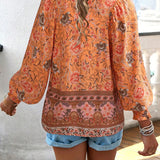 Sommerblomst Hud bluse