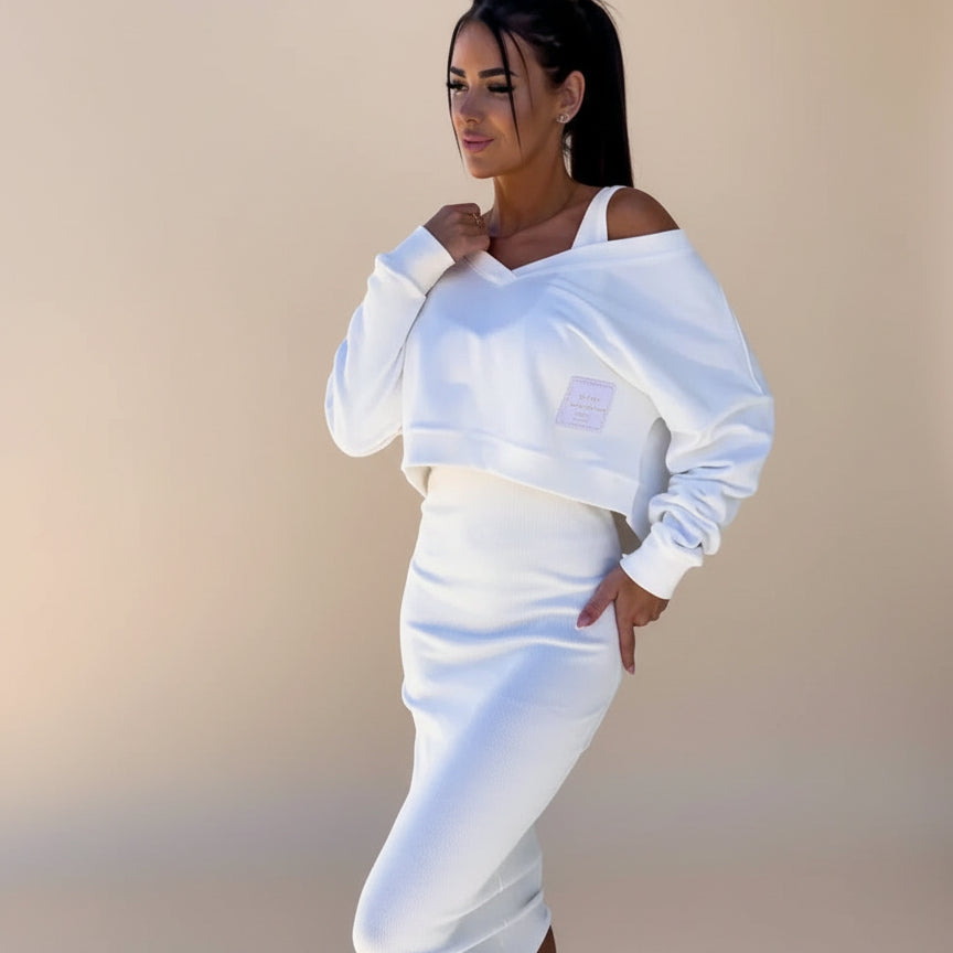 Betty | 2-delt sæt (Sweatshirt og kjole)