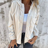 Amalie | Casual jakke med hætte og lynlås