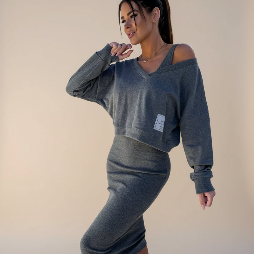 Betty | 2-delt sæt (Sweatshirt og kjole)