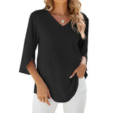 V-Hals Bluse