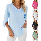V-Hals Bluse