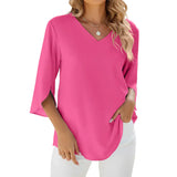 V-Hals Bluse
