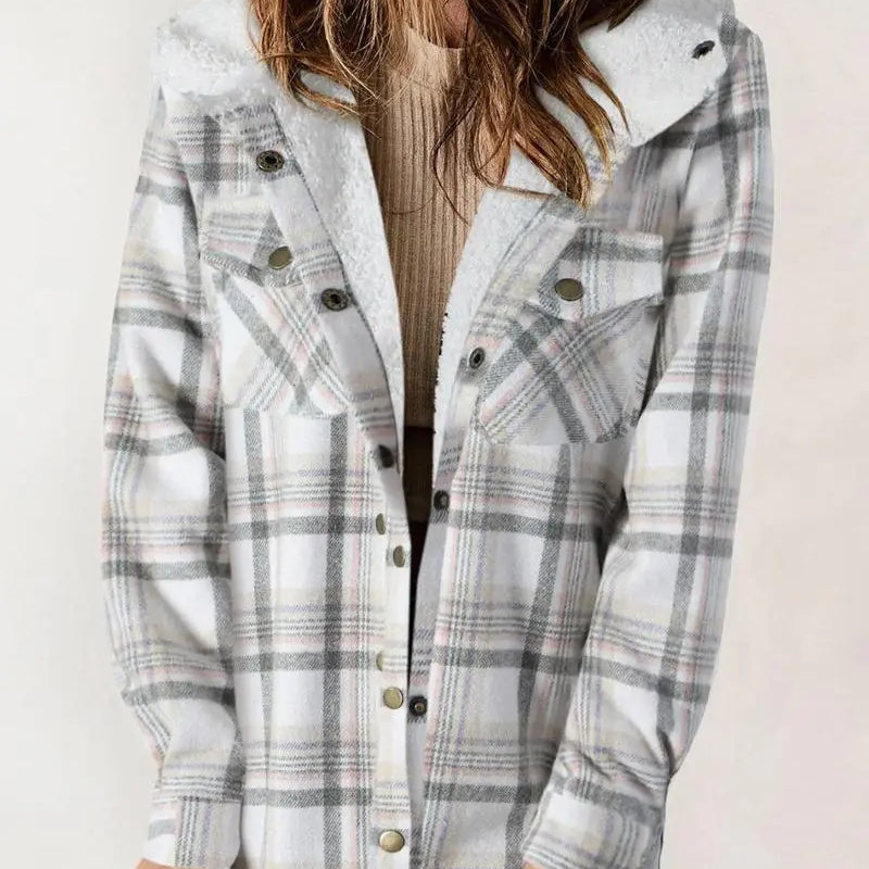 Georgia | Hygge Ternet Jakke med Fleecefor