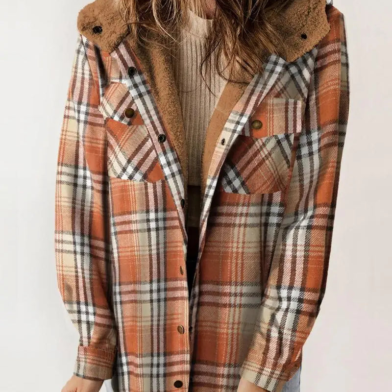 Georgia | Hygge Ternet Jakke med Fleecefor