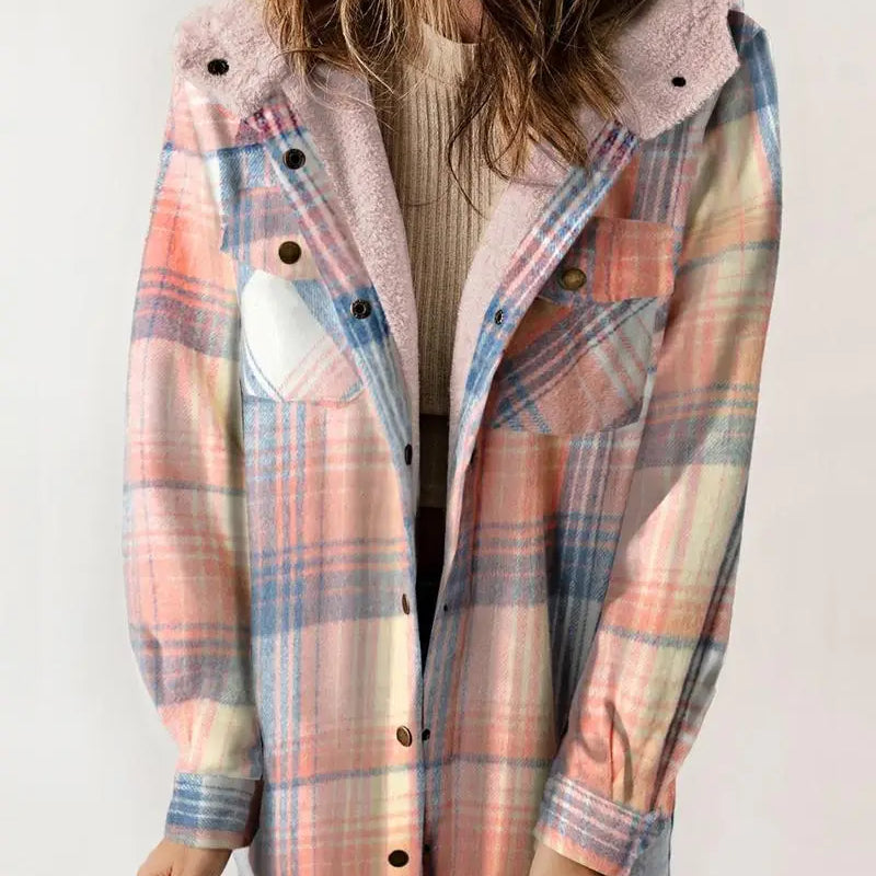 Georgia | Hygge Ternet Jakke med Fleecefor