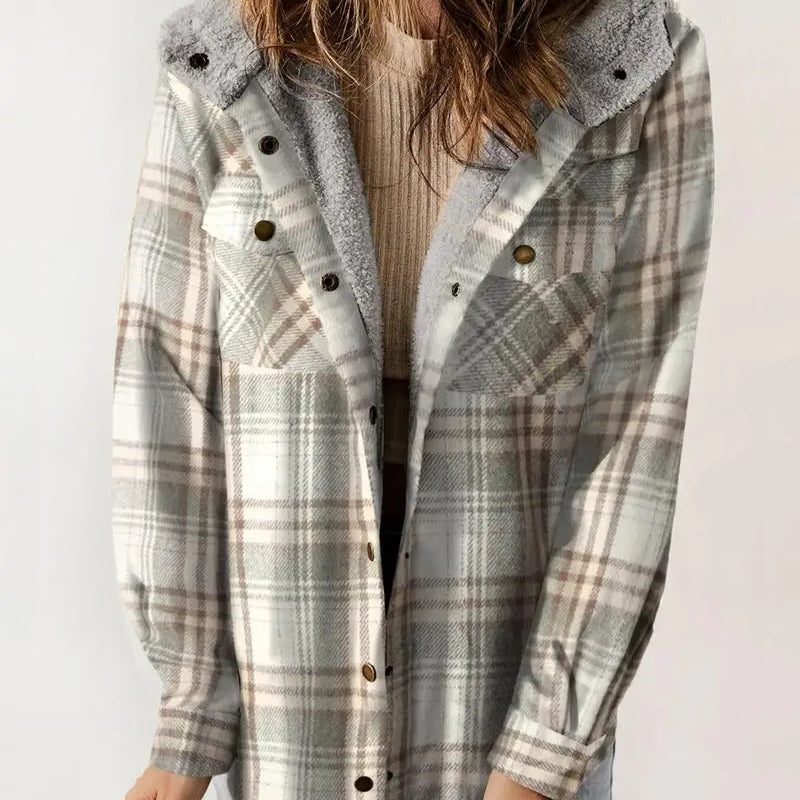 Georgia | Hygge Ternet Jakke med Fleecefor